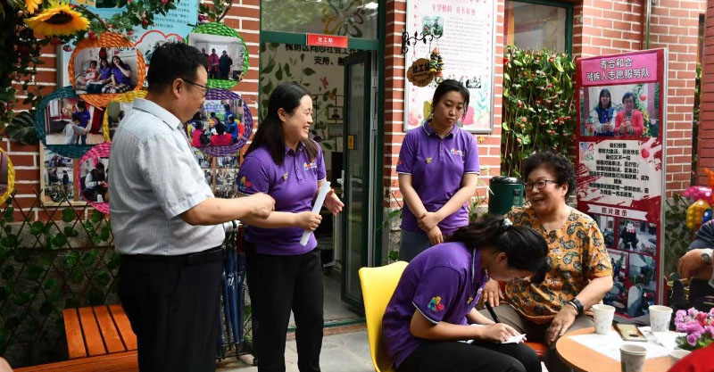 槐荫区社工站调研